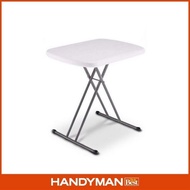 Lifetime Adjustable Height Personal Folding Table 18''X26” White (8354)