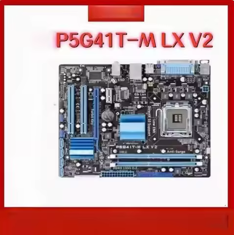 LGA 775 P5G41T-M LX V2 motherboard DDR3 8GB desktop motherboard PCI-E X16 VGA 100% test