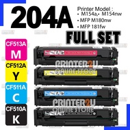 SET Compatible Toner H* CF510A CF511A CF512A CF513A 204A CF510X Color LaserJet Pro M154a M154nw MFP 