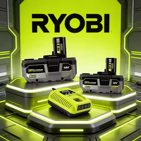 Original 100% RYOBI 18V One+ Li-ion Power Tool P107 RB18L50 RB18L20 P108 High Capacity Rechargeable 