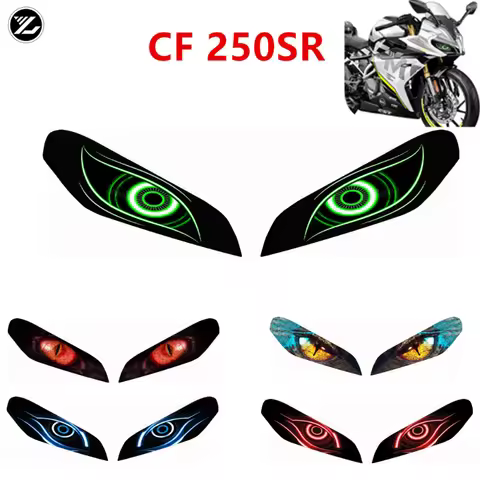 For CFMOTO Cf250sr CF250 SR 250 SR CF Motorcycle Accessories Front Fairing Headlight Guard Sticker H
