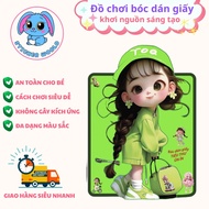 Little lady paper doll toy, DIY toy for cute girls