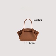 JW PEI กระเป๋าหนัง Hanachamois Leather Commuter Single Shoulder Slant Cross Bag Luxury Underarm Hand