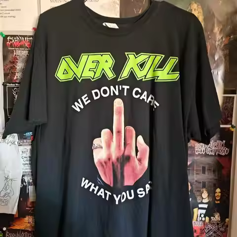 Overkill Band Vintage T Shirt Black AN47830