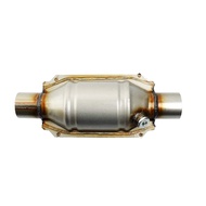 Inlet/Outlet Universal Catalytic Converter with O2 Port & Heat Shield 53004 Car Stainless Steel Cata