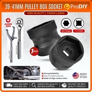 39-41MM Pulley Spanner Spanar Scooter Motorcycle 1/2 Drive Hex Shape Double Head Pulley Nut Socket W