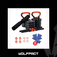 XCore 5 in 1 Dumbbell Set with Barbell Connector and Kettlebell Handle Bar ( 20kg / 30kg / 40kg)