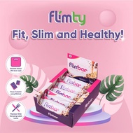 FLIMBAR By Flimty High Fiber High Protein Healthy Snack Chocolate Flavor 1 Box Contains 12 Bars Orig