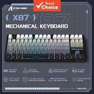 ATTACK SHARK X87 Tri-Mode Wireless Mechanical Gaming Keyboard, Bluetooth 2.4G, USB-C, Hot-Swappable,