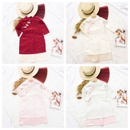 Ao dai for photography CNY, brocade ao dai for girls size 2/12 years old