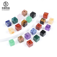 CS26-10mm Crystal Square 2mm Large Hole Beads diy Handmade Bracelet Necklace Spacer Beads Loose Bead