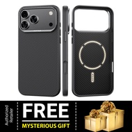 [ 17 Pro Max / 17 Pro ] Raptic Aramid Fiber Dual M@gsafe 600D Magnetic Case