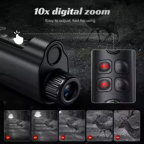 Infrared Night Vision Telescope 800M Night Range Monocular Telescope Night Vision Goggles for Star W
