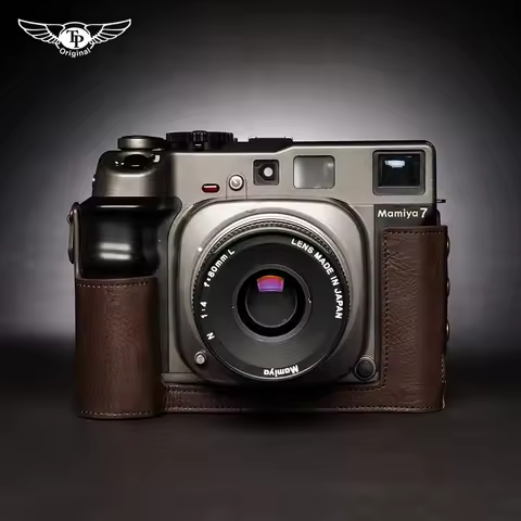 Genuine Leather Handmade Camera Half Case Camera Bag Design for MAMIYA 7ii 7 6 6MF