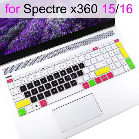 Keyboard Cover for HP Spectre X360 16 16-f 16t 16-aa 15 15t 15-df 15-ch 15-eb 15t-eb 15-bl Silicone 