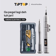TIP TOP Cordless Precision Screwdriver Set / Obeng servis 4.2V (E-FIX)