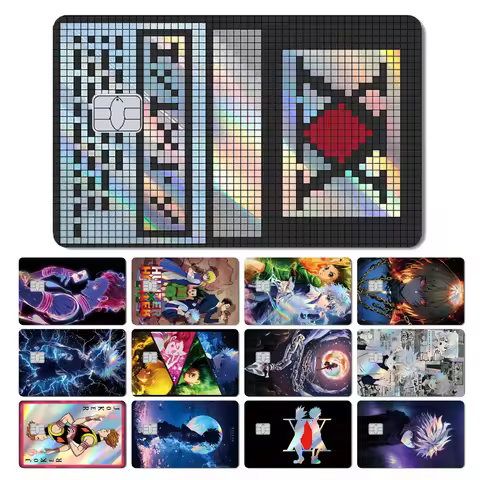 Magic Shark Hunter X Hunter Anime License Holographic Laser Credit Bank Debit Card Skin Sticker Film