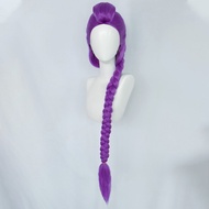 KPOP Demon Hunters Rumi Purple Cosplay Wig Halloween Party Roleplay Wig Heat Resistant Synthetic Wig