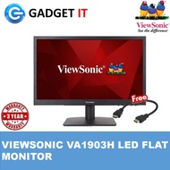 VIEWSONIC 19" VA1903H-2 / VA1903H / VA1903 LED FLAT HD READY (1366x768 @ 60Hz) TN LCD MONITOR (MON-V