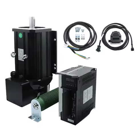 6000rpm 8000rpm Servo Motor And Driver Kit Motor 380V 1500rpm 48Nm 7.5kw AC Spindle Servo Motor