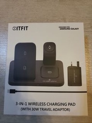 ITFIT三合一無線充電板 (With 30W Travel Adapter)