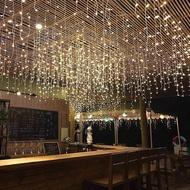 💫Ready Stock✨Steady ON LED Fairy Light Outdoor Waterproof Christmas light Icicle String Curtain ligh