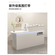 Barber Shop Light Luxury Bar Counter Cashier Counter High-end Simple Front Desk Bar Counter New Hot-
