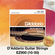 D'addario EZ900  Acoustic Guitar Strings (D'addario / ez900 / guitar strings / acoustic)