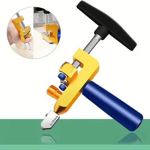 2 In 1 Manual Glass Cutte Two Spare Blades And Four Heads Making It Suitable For Both And Profession