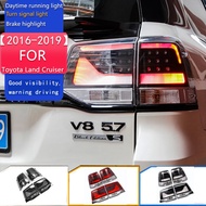 Car Styling for Toyota Land Cruiser Tail Lights 2016-2019 LC200 LED Tail Lamp DRL Signal Brake Rever