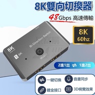 HDMI 8K Two-Way 2 In 1 Out Switch PS4 PS5 4K 120HZ 8K 60HZ