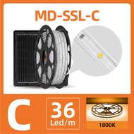 MODI ไฟริบบิ้นโซล่าเซลล์ รุ่นC ยาว10M20M30M ระบบสว่างค้าง รีโมทคอนโทรลไฟกระพริบ ไฟLED กันน้ำIP65 ปร