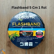 Ready Stok 1 Rol Flashband Bostik Plasban Solasi Tambal Bocor Genteng Atap Asbes Alderon 5 CM 2 Inch