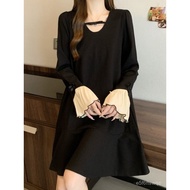 Return Rate 0.3% Fat mm Extra Large Size 150kg Long Sleeve Bottoming Dress Spring Autumn Slimmer Loo