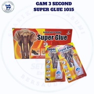 12PCS/BOX GAM 3 SECOND SUPER GLUE 1015/ 3 SECOND ADHESIVE GLUE 1015