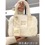 Furry Bag Women Autumn Winter Plush Bag Messenger Handbag Boston Bag Furry Shoulder Bag20250928