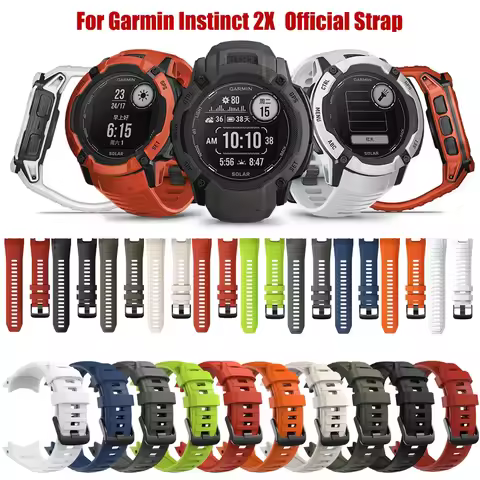 Quickfit Official Strap For Garmin Instinct 2X Sport Silicone Wristband Replacement Band Bracelet In
