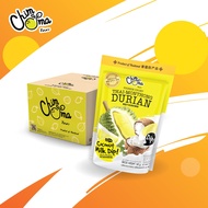 ทุเรียนอบกรอบ พร้อมกะทิดิป 100กรัม 1ลัง / Freeze-Dried Durian with Coconut Milk Dip 100g 1Carton (ยี