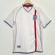 Retro Version 2002 England Home Short Sleeve Man Jersey S-2XL