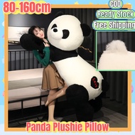 （COD)Ready Stock Cute Big Size  Panda plush pillow panda plushie sleeping plush toy 80-160cm