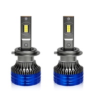 Roadsun หลอดไฟไฟหน้ารถมอเตอร์ไซค์แบบ Led H7 160W 2-ทองแดงหลอดไฟหน้าภายใน Canbus 12V 24V 18000LM 6000