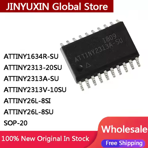2Pcs ATTINY1634R SU ATTINY2313 20SU ATTINY2313A SU ATTINY2313V 10SU ATTINY26L 8SI ATTINY26L 8SU SOP-