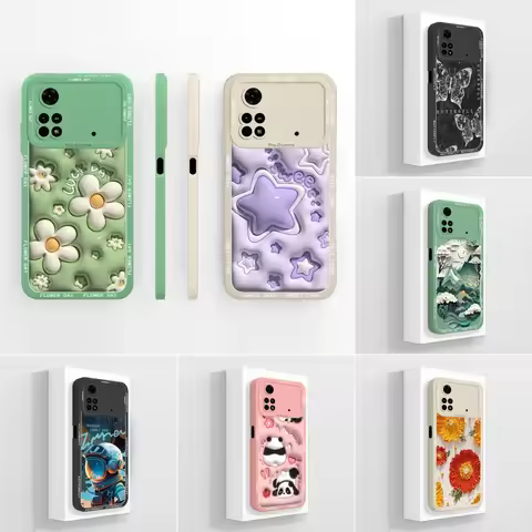 For Xiaomi Poco M5 M4Pro M3 Case Trendy Spaceman Panda Soft Silicone Coque Protective Phone Shell Fo