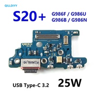 1pcs USB 25W Charger Charging Port Dock Board Flex Cable Connector For Samsung Galaxy S20 Plus S20+ 