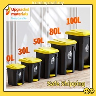 20L 30L 50L 80L 100L with Step Foot Pedal Kitchen Garbage Trash Can Restroom Waste Bin Pedal trash b