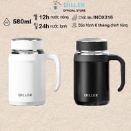 Diller D9325 thermos, 580ml capacity, tea filter with pot