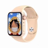 繁體中文智慧型手錶-IWO7 1.82吋-44mm蘋果同款 通話通知功能 藍芽、智慧、 血氧檢測運動功能-粉金色
