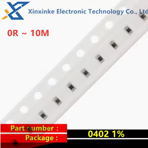 100PCS 0402 1% SMD Resistor 1/10W 0R ~ 10M 0 1 10 100 150 220 330 470 ohm 1R 10R 100R 150R 220R 330R