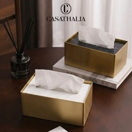 [NEW LAUNCH] Casathalia FOLIO Marble Tissue Box Stainless Steel Marble Tissue Box/