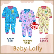 Moms Gift Baby Lolly Long Children's Set ( 0-4 years) Pajamas with Shoulder Buttons - Dyarshop